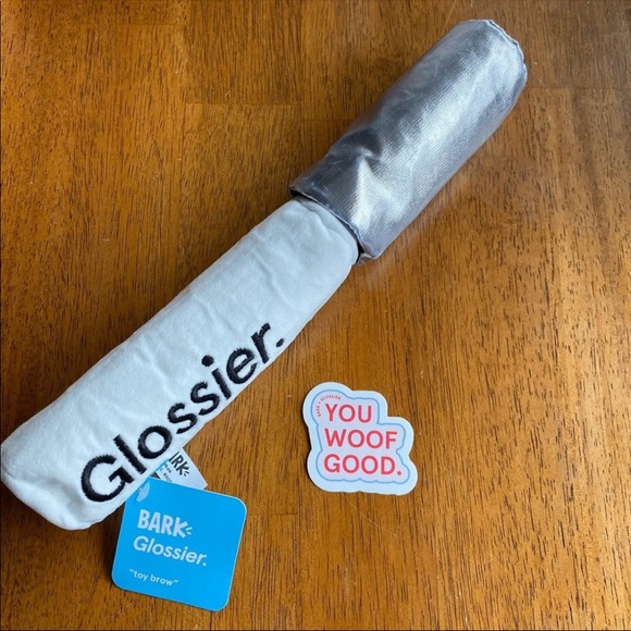 Glossier Accessories - Sold on Mercari Glossier Dog Toy and Sticker